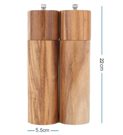 Wooden Salt & Pepper Grinder Set